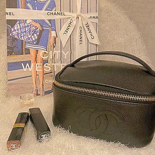 シャネル(CHANEL)の☆極美品☆ CHANEL シャネル キャビアスキンバニティバッグ(ポーチ)