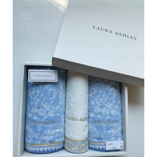 ローラアシュレイ(LAURA ASHLEY)のローラ　アシュレイ　フェイス&ゲストタオルセット(タオル/バス用品)