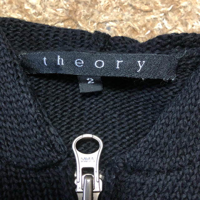 theory(セオリー)の値下げ交渉OK セオリー ニット パーカー カットソー Sサイズ ブラック レディースのトップス(パーカー)の商品写真