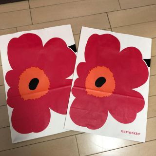 マリメッコ(marimekko)の最終値下げ★マリメッコ　ウニッコ　ショップ袋　紙袋　2枚(ショップ袋)