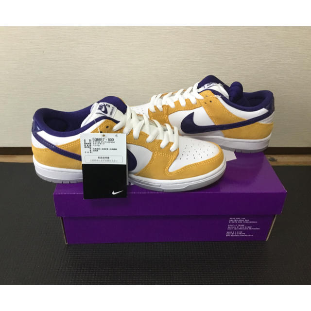 NIKE SB DUNK LOW PRO LASER ORANGE 26cmスニーカー