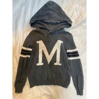 エイチアンドエム(H&M)の120  H&M  コットンニットフードパーカー(ニット)