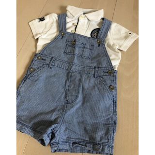 トミーヒルフィガー(TOMMY HILFIGER)のトミーヒルフィガー　ポロシャツ　オーバーオール　セット　90 104(100）(Tシャツ/カットソー)