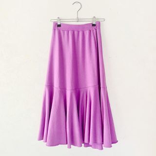❗️衣替えセール❗️マーメイドスカート　パープル　紫色(ひざ丈スカート)