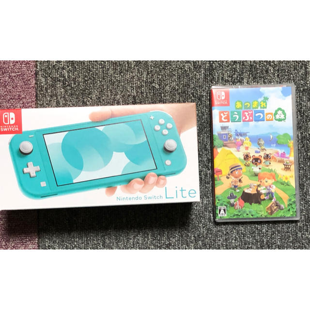 ニンテンドースイッチ ライト ターコイズ どうぶつの森 セットゲームソフト/ゲーム機本体