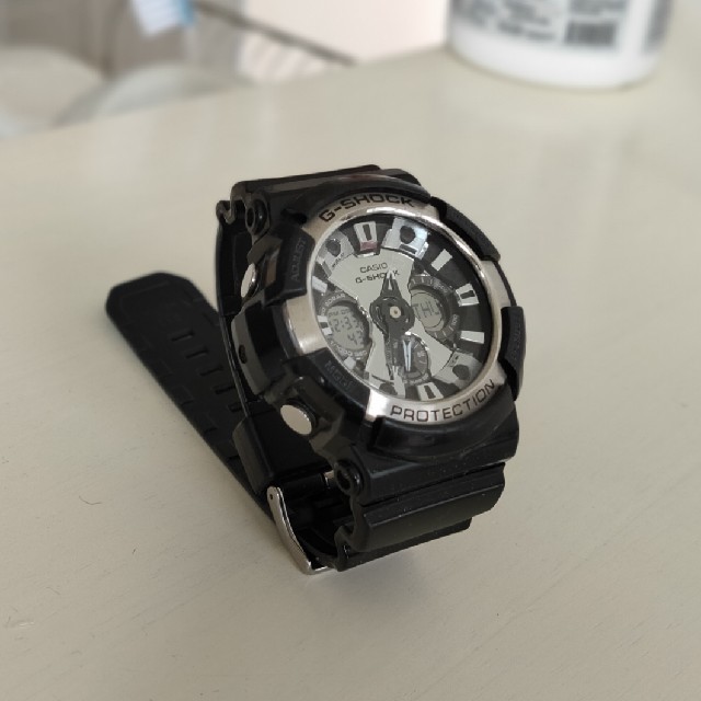 G-SHOCK(ジーショック)のtaka様　CASIO G-SHOCK WR 20 BAR BLACK メンズの時計(腕時計(デジタル))の商品写真