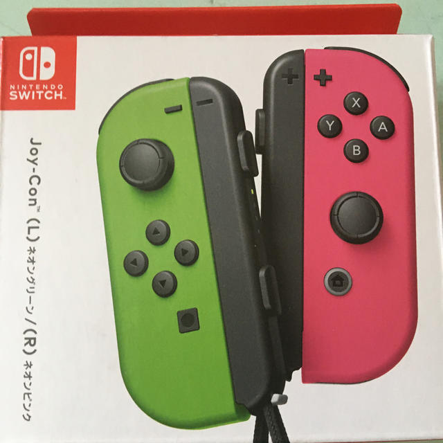 《新品未開封》ニンテンドースイッチ ジョイコン本体 ネオングリーン/ネオンピンク