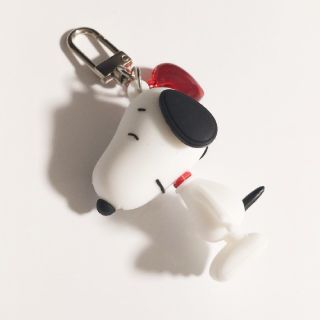 スヌーピー(SNOOPY)のスヌーピー キーホルダー ハンドメイド ハート(キーホルダー/ストラップ)