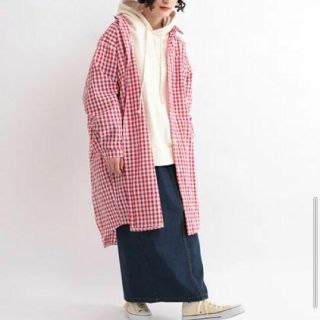 メルロー(merlot)の新品★fillil 赤チェックブラウスワンピ(ひざ丈ワンピース)