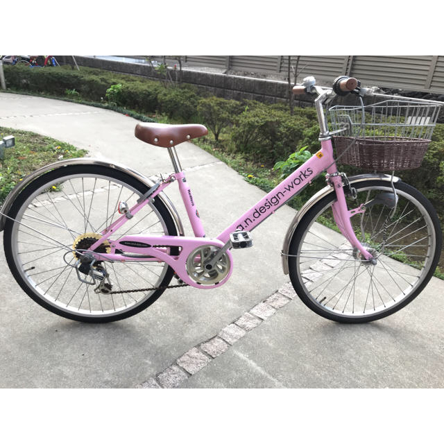 新品★送料無料 おしゃれ ミニベロ シマノ6段変速 20インチ パープルリム