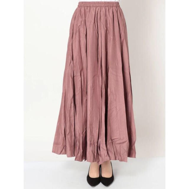 Ungrid(アングリッド)のUngrid ソフトリンクルサテンマキシスカート　アングリッド　スカート レディースのスカート(ロングスカート)の商品写真