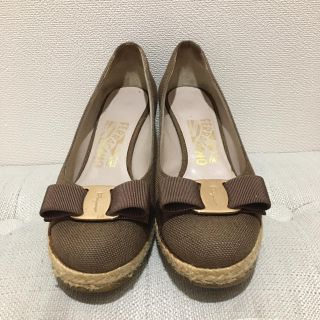 サルヴァトーレフェラガモ(Salvatore Ferragamo)のフェラガモ  エスパドリーユ　ウェッジソール(ハイヒール/パンプス)