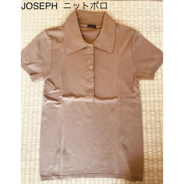 JOSEPH(ジョゼフ)のJOSEPH ジョセフ　ジョゼフ コットン100%のニットポロ　大人シックな装い レディースのトップス(ニット/セーター)の商品写真