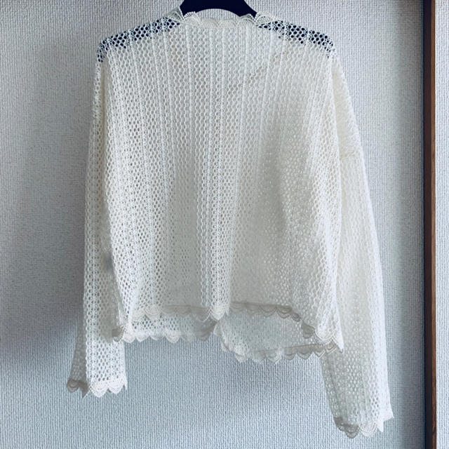 one after another NICE CLAUP(ワンアフターアナザーナイスクラップ)のpapermoon lace cardigan レディースのトップス(カーディガン)の商品写真