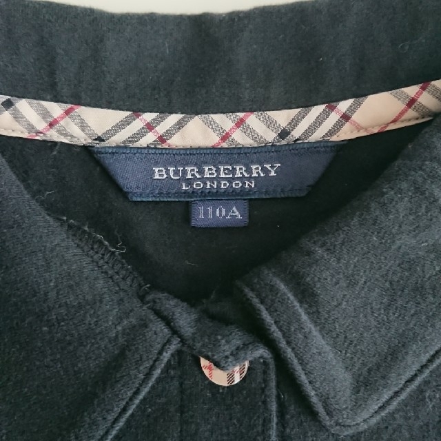 BURBERRY(バーバリー)のBURBERRY 女児ノースリーブ ポロシャツ 黒 110A キッズ/ベビー/マタニティのキッズ服女の子用(90cm~)(Tシャツ/カットソー)の商品写真