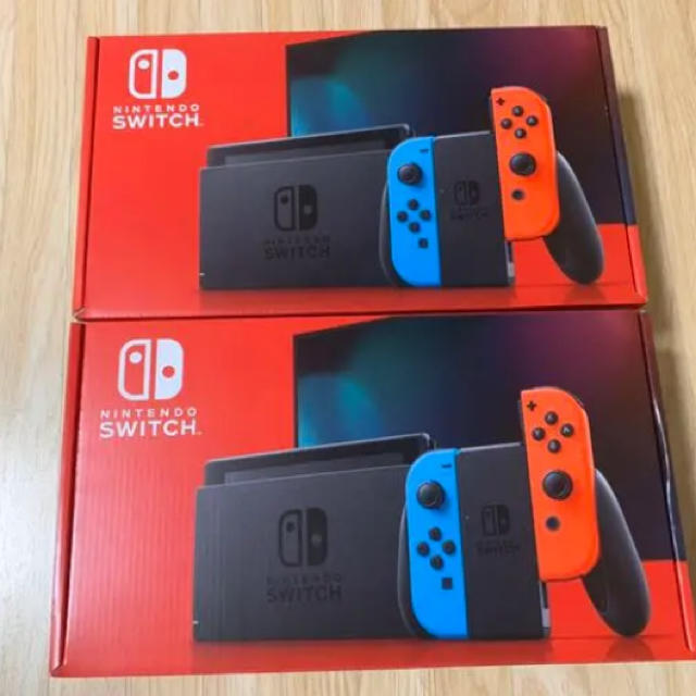 Nintendo Switch - 新品 スイッチ ネオンブルー ネオンレッド 2台セットの通販 by ダニエル's shop｜ニンテンドースイッチならラクマ