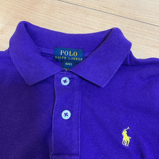 POLO RALPH LAUREN(ポロラルフローレン)のラルフローレンポロシャツ4T 110cm長袖ポロシャツ RALPH LAUREN キッズ/ベビー/マタニティのキッズ服男の子用(90cm~)(Tシャツ/カットソー)の商品写真