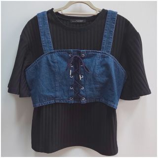 ページボーイ(PAGEBOY)のPAGEBOY  編み上げビスチェ セット(Tシャツ(半袖/袖なし))