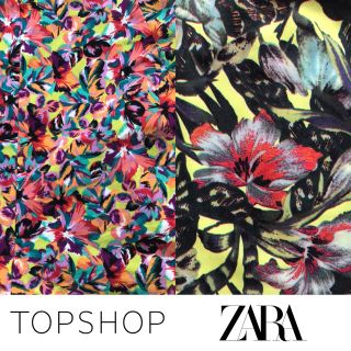 トップショップ(TOPSHOP)のTOPSHOP 花柄 ショートパンツ ZARA 花柄 ペンシルタイトスカート(ショートパンツ)