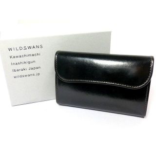 ツチヤカバンセイゾウジョ(土屋鞄製造所)の【新品◆限定】WILDSWANS BYRNE 三つ折り財布 シェルコードバン 黒(折り財布)