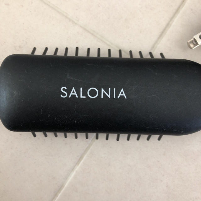 SALONIA SL-012BKS スマホ/家電/カメラの美容/健康(ヘアアイロン)の商品写真