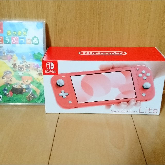 Nintendo Switch Lite コーラル あつまれどうぶつの森 セット 愛用 sk