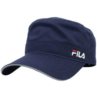 フィラ(FILA)のFILA フィラ ワークキャップ ツイル ロゴ刺繍 手洗い可能★ネイビー【新品】(キャップ)