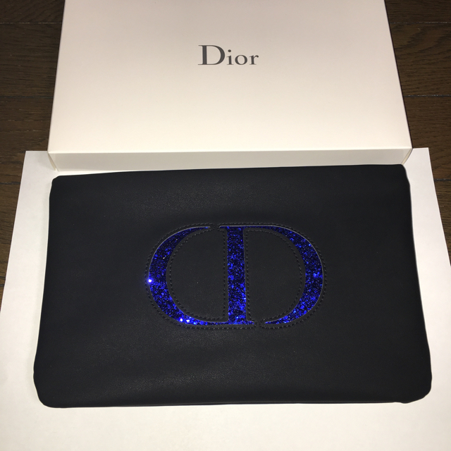 Christian Dior(クリスチャンディオール)の新品💎ディオール ブルーキラキラポーチ レディースのファッション小物(ポーチ)の商品写真