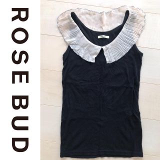 ローズバッド(ROSE BUD)のROSE BUD / ローズバッド ビーズラッフルフリルタンクトップ(タンクトップ)