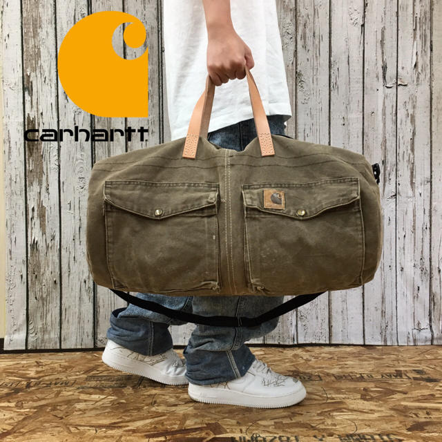 carhartt(カーハート)のCarhartt カーハート リメイク ボストンバッグ メンズのバッグ(ボストンバッグ)の商品写真