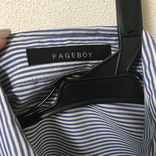 PAGEBOY(ページボーイ)のストライプブラウス レディースのトップス(シャツ/ブラウス(長袖/七分))の商品写真