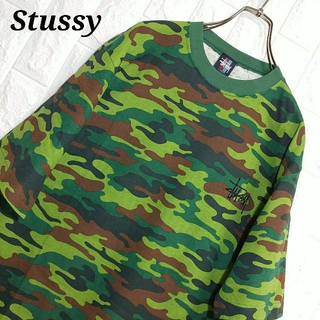 STUSSY(ステューシー)のステューシー USA製 迷彩 カモフラ Tシャツ 半袖 未使用品 メンズのトップス(Tシャツ/カットソー(半袖/袖なし))の商品写真