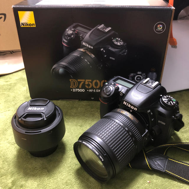 返品不可】 140 - 18 D7500 Nikon - Nikon VR 50mm単焦点 & Kit