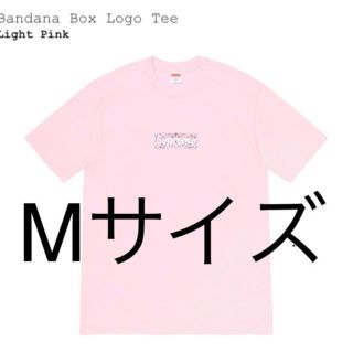 シュプリーム(Supreme)のsupreme  Bandana Box Logo Tee  pink M(Tシャツ/カットソー(半袖/袖なし))