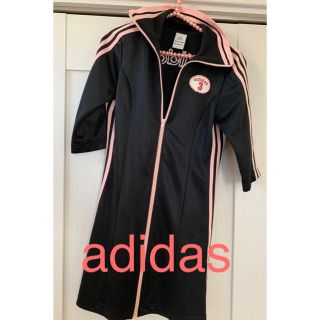 アディダス(adidas)のadidasジャージーワンピース(ミニワンピース)