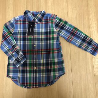 ラルフローレン(Ralph Lauren)の【値下げ】ラルフローレン　ボタンダウン シャツ　110センチ(ブラウス)