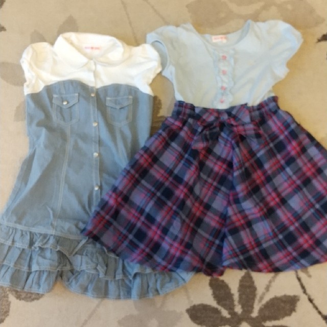 mezzo piano(メゾピアノ)のメゾピアノ 130ワンピース 4点 キッズ/ベビー/マタニティのキッズ服女の子用(90cm~)(ワンピース)の商品写真