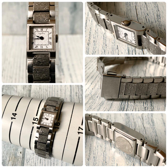 agete(アガット)の【美品】agete アガット 腕時計 シルバー スクエア アンティーク調 レディースのファッション小物(腕時計)の商品写真