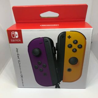 ニンテンドースイッチ(Nintendo Switch)の[新品] Joy-Con ネオンパープル/ ネオンオレンジ(その他)