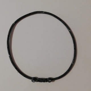 ファイテン x30 チタンネックレス(グレー&ブラック)(ネックレス)