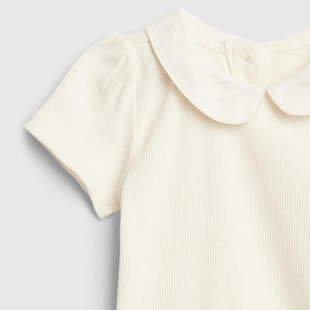 babyGAP(ベビーギャップ)の『新品』babyGap 襟付き半袖リブボディ 90㎝ キッズ/ベビー/マタニティのキッズ服女の子用(90cm~)(その他)の商品写真