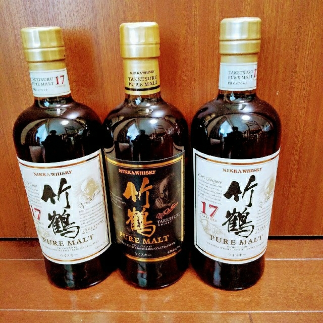格安即決 送料込み!竹鶴17年2本 - ニッカウヰスキー ピュアモルト1本