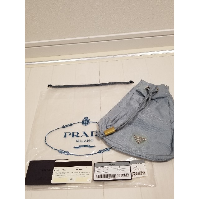 新品 PRADA プラダ ミニバッグ 巾着ポーチ ナイロン