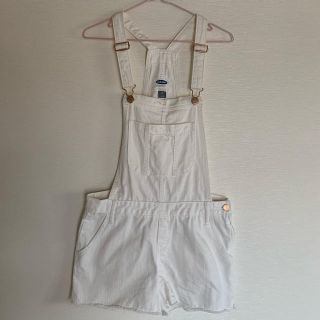 オールドネイビー(Old Navy)の中古品 オールドネイビー  オールインワン XS ホワイトデニム(オールインワン)