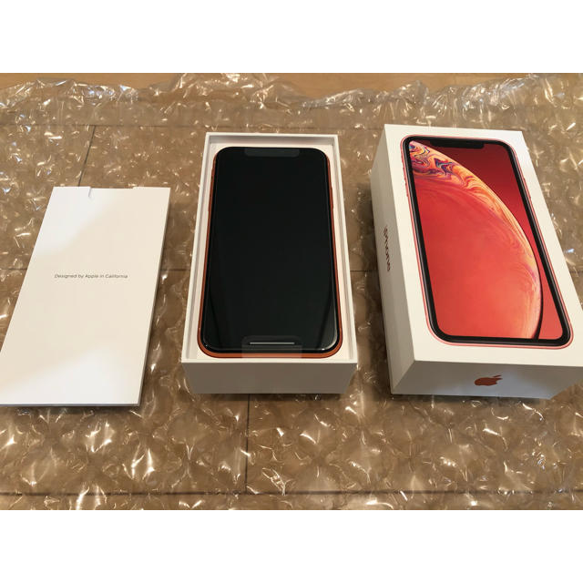 iPhone XR  128GBコーラル ドコモ SIMロック解除 SIMフリー