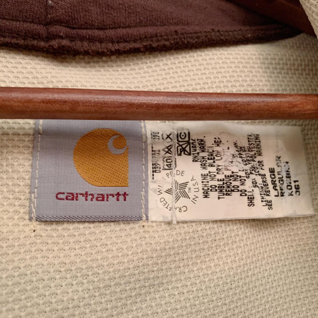 carhartt(カーハート)のCarhartt カーハート ジップアップ パーカー ブラウン アメリカ製 メンズのトップス(パーカー)の商品写真