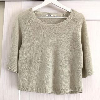 ユニクロ(UNIQLO)のユニクロ　リネンニット(ニット/セーター)