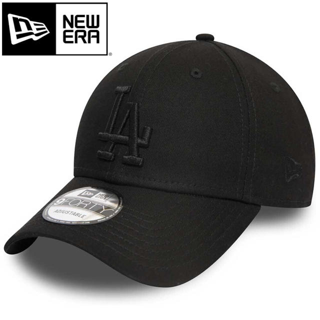 NEW ERA(ニューエラー)のニューエラ キャップ LA ドジャース オールブラック 黒 メンズの帽子(キャップ)の商品写真