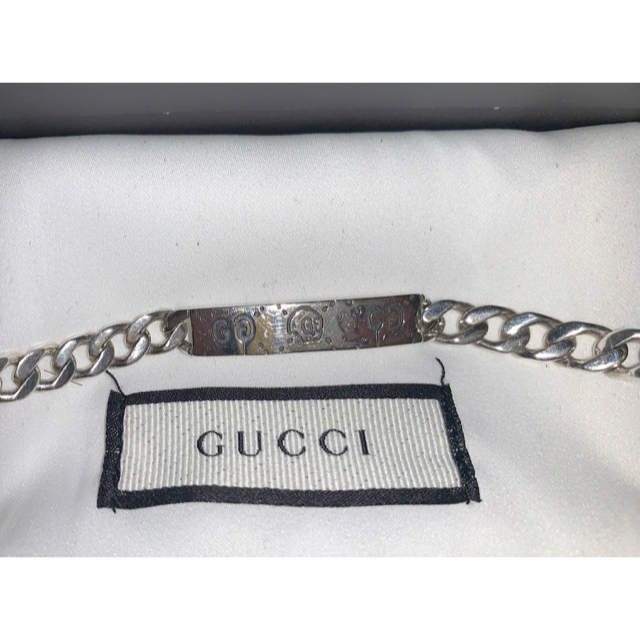 Gucci(グッチ)のyuki7 様 GUCCI ゴースト シルバーブレスレット メンズのアクセサリー(ブレスレット)の商品写真