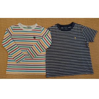 ダブルビー(DOUBLE.B)のミキハウスダブルB長袖Tシャツ、ラルフローレン半袖Tシャツ セット 110cm(Tシャツ/カットソー)